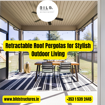 Retractable Roof Pergolas for Stylish Outdoor Living pergola with retractable roof