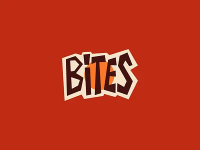Bites Logo angle branding custom design flat graphic design letter logo logotype minimal vector