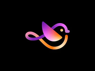 Sparrow animal bird branding colorful design emblem graphic design icon infinity logo mark modern original premium sale sparrow ui unique vector vibrant