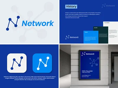 Technology Logo Design & Brand Identity branding brandingidentity brandmark creative logo digital logo graphic design lettermark logo logo logo design logotype modern n letter logo network logo tech logo techicon visualidentity web logo