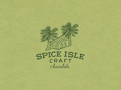 Logo Design for Spice Isle Craft Chocolate adobe illustrator branding design graphic design lettering logo vector