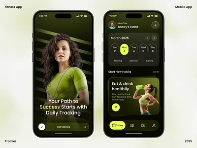Fitness App app app design figmadesign fitness fitness app fitnessappdesign fitnessgoals fitnesstracker healthapp healthtech ios mobile mobile app mobile ui tracker ui ui design uiux