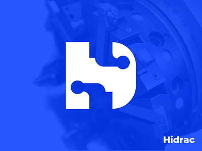 Hydraulic logo design for Hidrac branding design graphic design h h letter h letter logo h logo hydraulic cutting logo hydraulic logo hydraulic logo design illustration laser cutting laser cutting logo letter logo logo logo identity tech logo technology logo technology logo design vector