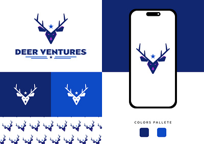 Deer Ventures branding designer graphic design illustration logo vector