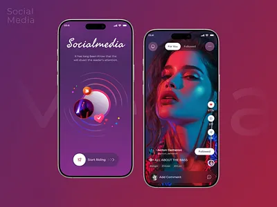 Social Media App Design app design design ios live app messenger app mobile mobile app product design social media social media app social media mobile ui uiux uiux design video