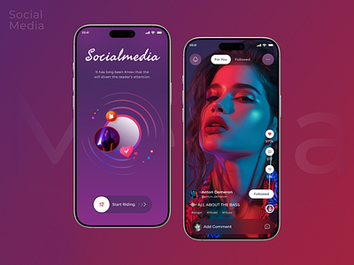 Social Media App Design app design design ios live app messenger app mobile mobile app product design social media social media app social media mobile ui uiux uiux design video