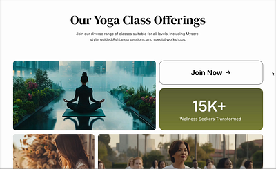 Bento UI Design - Yoga bento bento design bento design pattern bento layout design bento ui bento ui design landing page prenatal retreats ui web design website wellness wellness website workshops yoga yoga website yoga website design