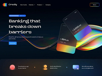 Fintech Landing page | Website graphic design