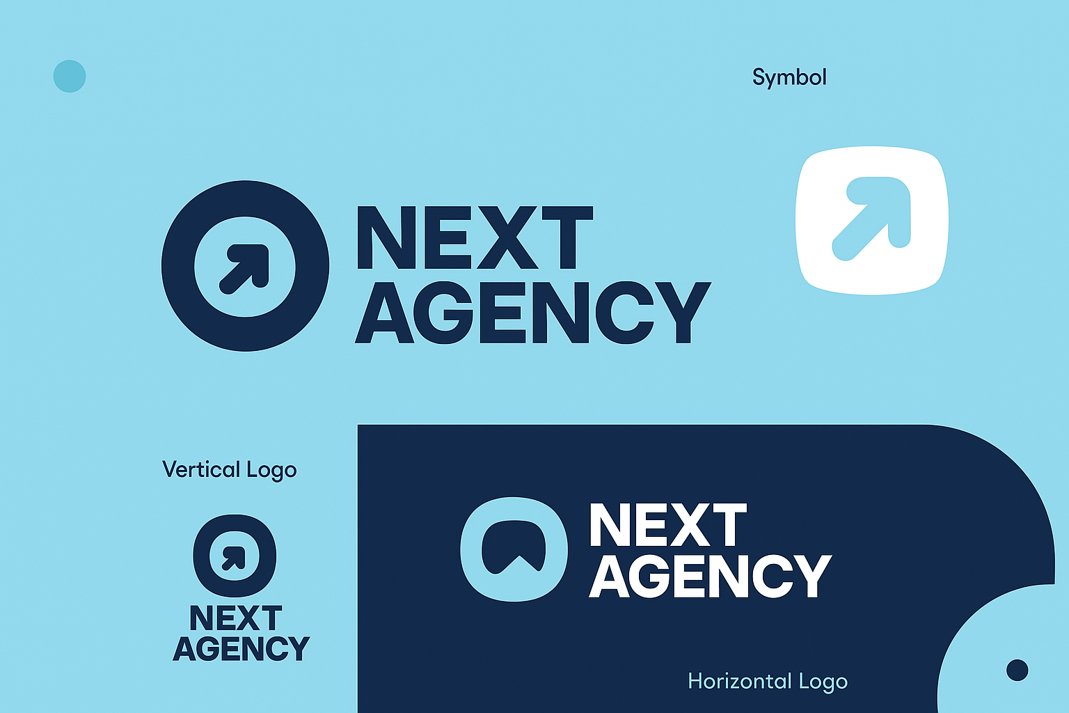 Next Agency Logo System – Modern Branding Identity agencylogo arrowlogo brandidentity corporatebranding creativeagency flatdesign logodesign logosystem minimallogo modernlogo typographylogo visualidentity