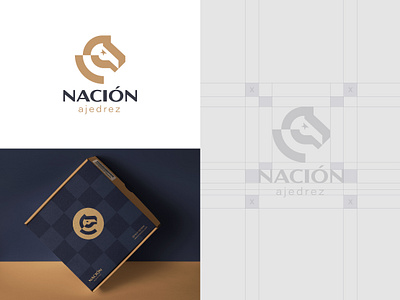 Nacion Ajdrez animal brand identity branding chess chessbrand chile combination gridsystem horse logo logo presentaion logodesigner logomaker logomeaning logosale moai nextmahamud statue symbol