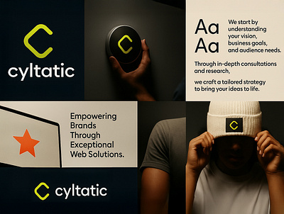 Cytatic Brand Identity Showcase 3d agency animation branding consultation creative design graphic design identity logo modern motion graphics solutions ui