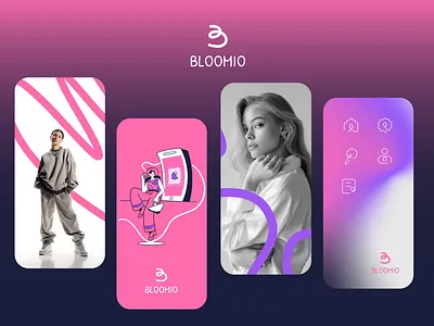 Bloomio | Visual Identity 3d advertising design animation app design brand identity branding design graphic design icon icon pack design illustration logo motion graphic motion graphics presentation ui ui motion uiux visual brand visual identity