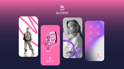 Bloomio | Visual Identity 3d advertising design animation app design brand identity branding design graphic design icon icon pack design illustration logo motion graphic motion graphics presentation ui ui motion uiux visual brand visual identity