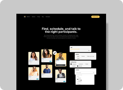 Poocho: Website Design & Webflow Development for a Research Prod figma research ui web design web devlopment webflow website design website development