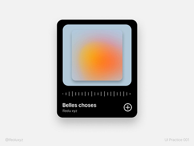 TrackTile interface music ui ui ui card ui designer uiix ux
