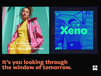 Visuals for Xeno. Social media post design banners bold design brand identity branding colorful design flayer futuristic identity instagram post logo logos minimal posters saas social media tech visual