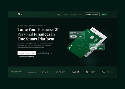 Fintech Hero Section Re Design fintech hero section landing page startup ui ui design ux ux design uxaudit web design website