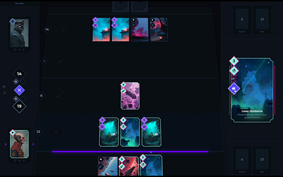 Shadow Fleet Battle Screen dark tcg ui web3