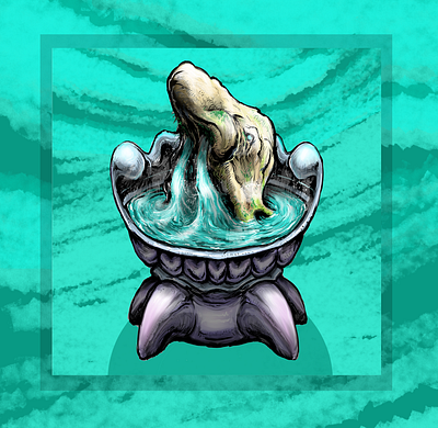 Father of Noses Fountain environment design fantasy world funny design game asset game prop stylized