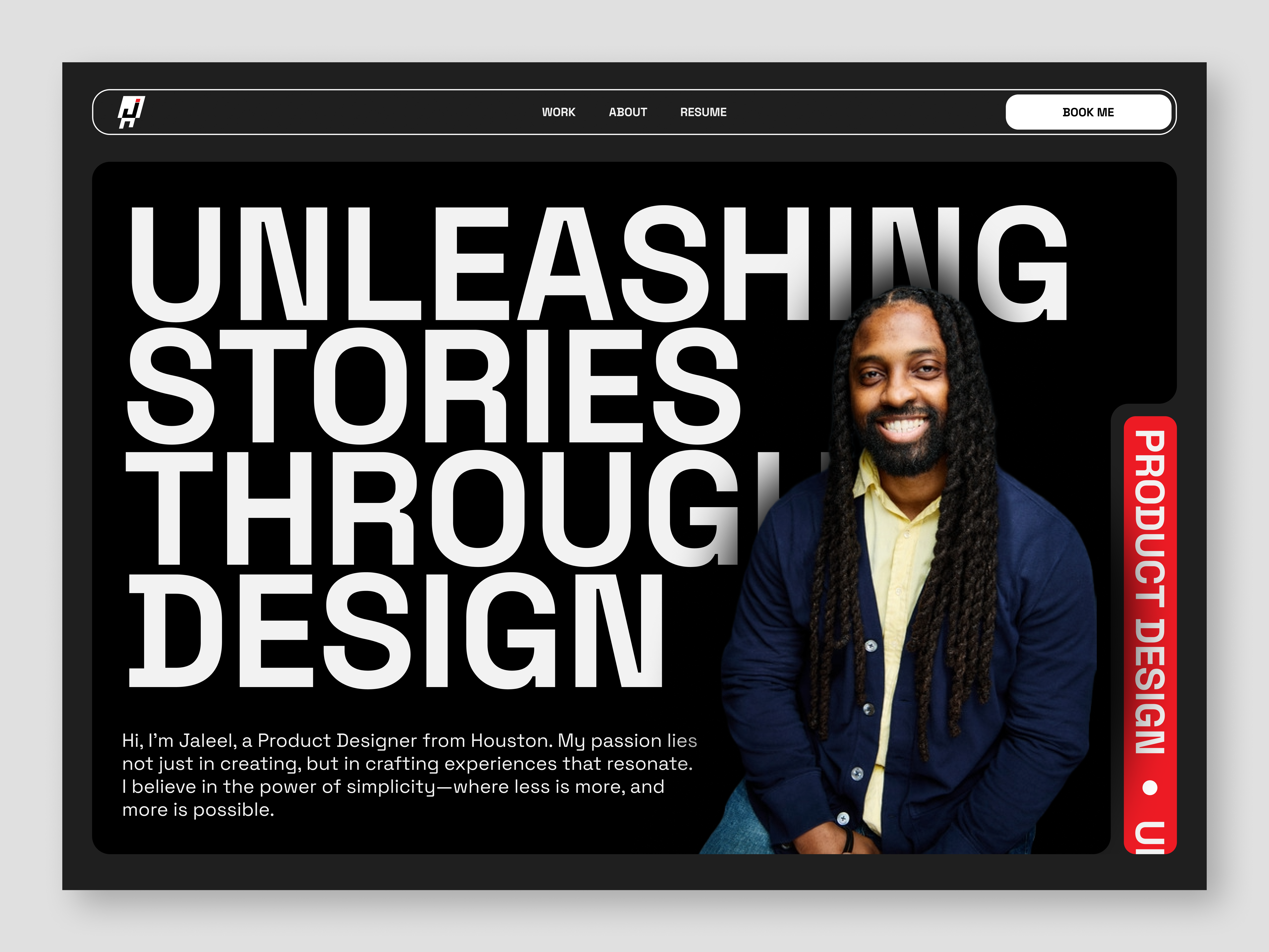 Portfolio Landing Page app branding design landing page minimal portfolio ui ui designer webdesign