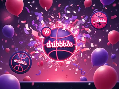 Happy 16th anniversary 16 anniversary dribbble dribbbleweeklywarmup official playoff weekly warm up