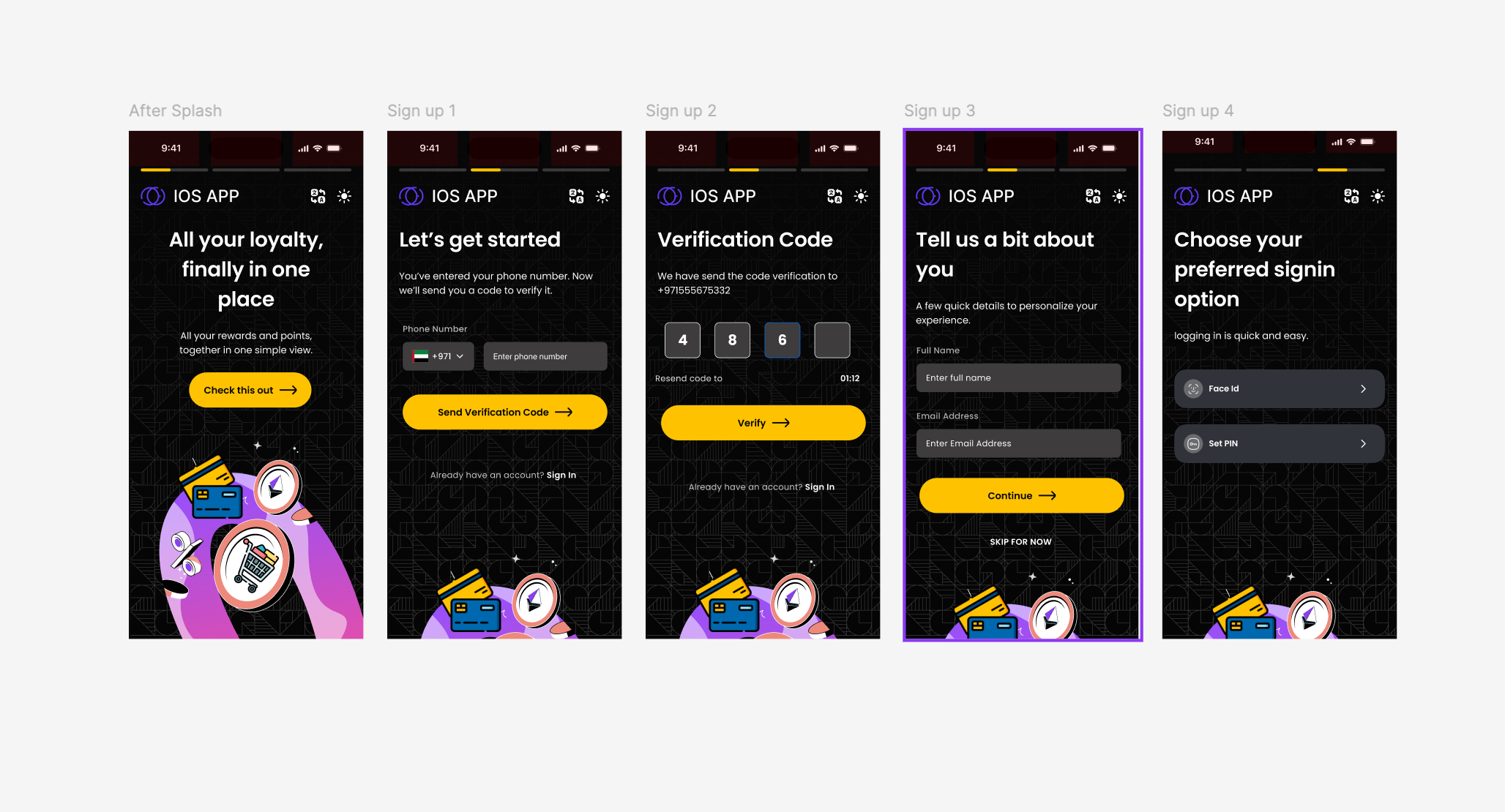 Mobile App On boarding Screen figma mobile app ui ux