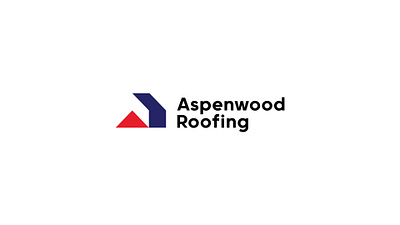 Aspenwood Roofing arrow arrow logo aspenwood brand identity branding effendy home logo house icon letter a logo logomark minimal modern negative space roofing roofing contractor roofing logo visual identity
