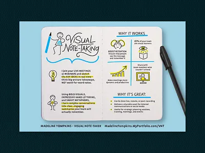 Visual Note-Taker infographic branding design graphic design graphic recording hand lettering icons illustration infographic typography vector visual note taker visual note taking