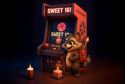 Dribbble's 16th! branding design graphic design illustration ui