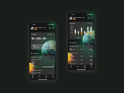 Fintech App Concept app design figma fintech mobile app mobile design ui uiux design user interface ux