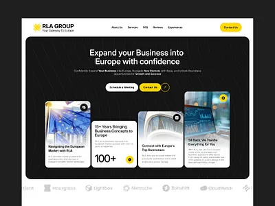 RLA Group – Straightforward UI for Serious Business branding designsolutions digitalreality graphic design illustration qlarkstudio ui uiux