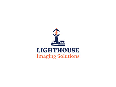 Lighthouse logo brand branding care eye house imagine logo letter c lighthouse lillustration logo manufacture marketing medical vet xray logo