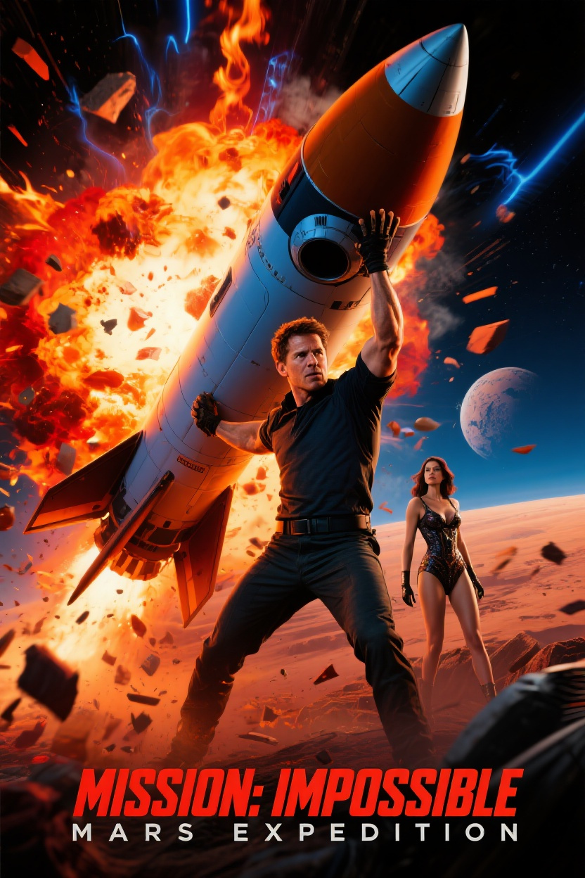 Mission: Impossible – Mars Edition ai design illustration mars edition poster tom cruise