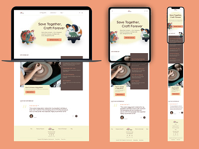 Piggy Bank Store: Responsive Mobile & Tablet Design design figmadesign typography ui ux webdesign