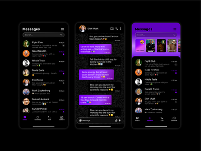 Chat App chatapp dailyui design graphic design messagingapp ui uuxresearch ux
