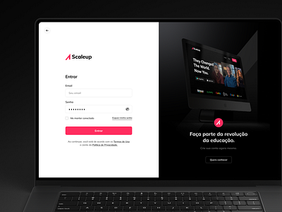 Login Page — Scaleup (Education platform) education platform login login page onboarding platform register saas sign in sign up ui ui design ux