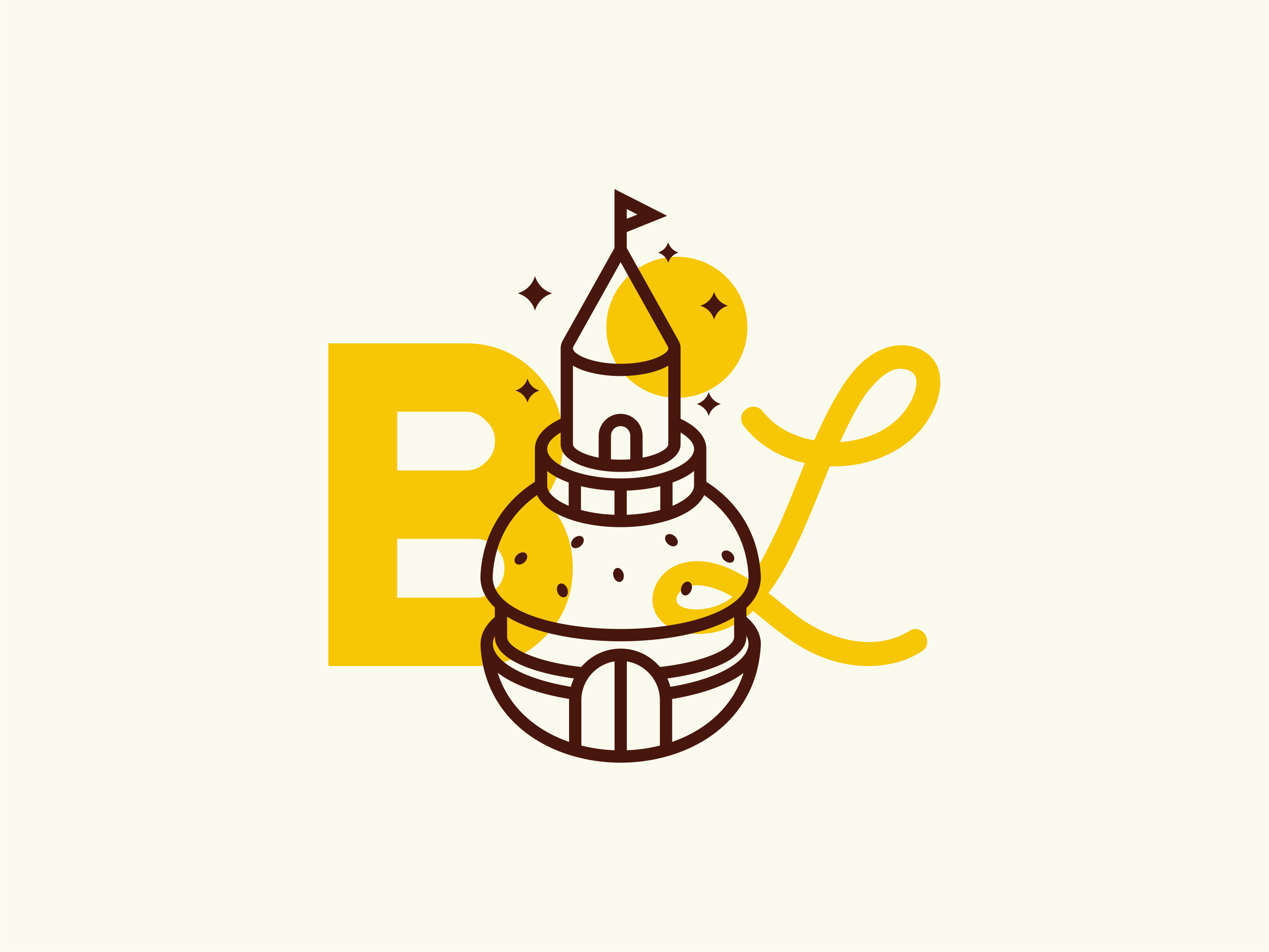 Burger Land Logo apparel branding burger design disney drink fastfood food graphic design icon illustration kingdom logo logotype mark monoline restaurant vector vintage