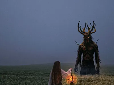 Lady With ghost photoshop Manipulation | Photoshop Composite compositing technique digital art graphic design painting photo editing photoshop composite photoshop design photoshop manipulation