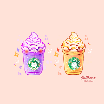 Art Kawaii by sailizv.v adorable adorable lovely artwork concept creative cute art design digitalart illustration