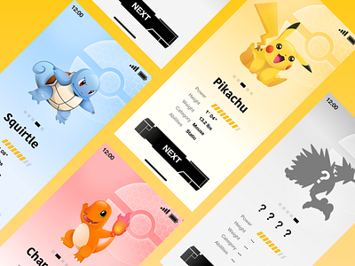Pokemon Game Interface comics illustration mobile pokemon ui
