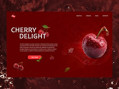 Juicy Cherry E-commerce Concept design ecommerce foodapp freshdesign fruits ui