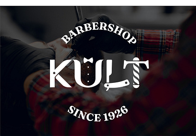 Barbershop Kult. Brand Identity, Logo, Banner, Business Card etc barbershop barbershop storefront brand identity brandind business card creative design cup design graphic design graphic designer instagram post logo logo design logotype packaging social media post stationary t shirt design tote bag typography visual presentation
