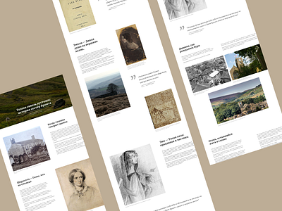 The Brontë sisters | Longread concept design education ui