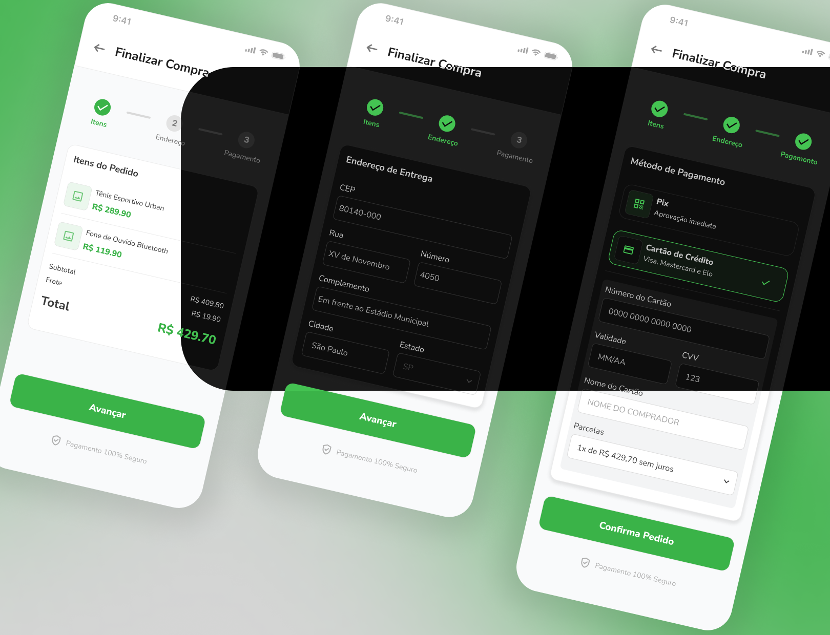 UI. Checkout Mobile app design figma ui ux