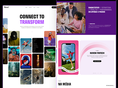 Road | Website Redesign creative agency dark mode digital agency ui ux design