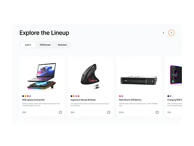 Ecommerce product card ui