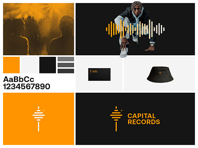 Capital Records Mini Rebrand branding branding and identity clean design freelance graphic design identity logo logo design minimal modern modern design music music industry rebrand redesign tech vector visual identity