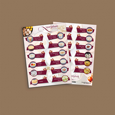 Food menu for sweet items cafe menu depictdigonto food menu graphic design menu menu design near me printing shop professional designer restaurant menu sweet item of menu sweet menu uae designer