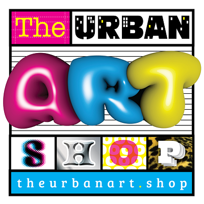The Urban Art Shop Logo 2025 Update 3d design animation logo logo design logo development