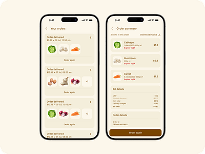 iGrocery – Track What You Buy and When It Expires casestudy dailyui designforgood designthinking dribbble foodtech groceryapp minimaldesign mobileappdesign uidesign uxchallenge uxui